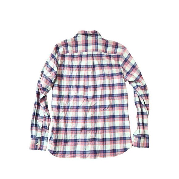 Vineyard vines Linen blend Classic fit button up shirt plaid mens SMALL - Picture 8 of 8